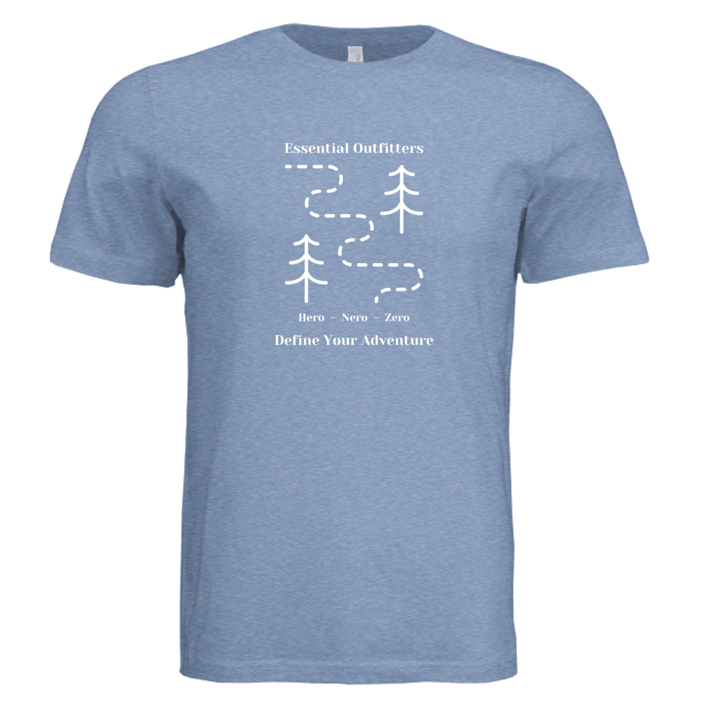 Solid Blue Triblend - FRONT